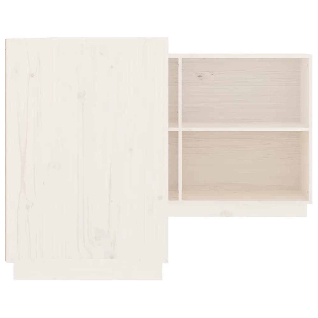 Työpöytä valkoinen 110x50x75 cm täysi mänty - Sisustajankoti.fi