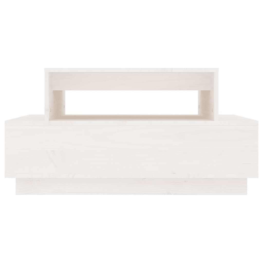 Sohvapöytä valkoinen 80x55x40,5 cm täysi mänty - Sisustajankoti.fi