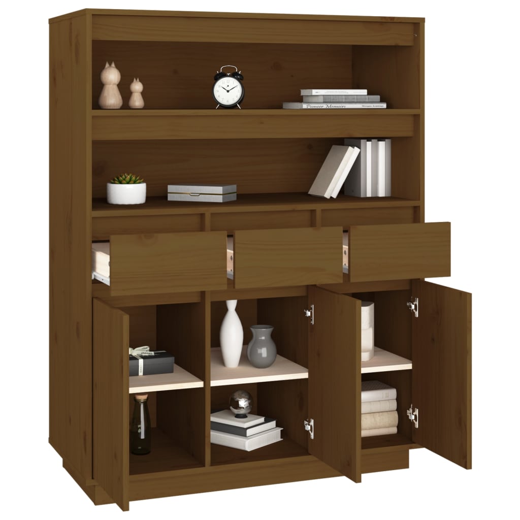 Kaappi hunajanruskea 89x40x116,5 cm täysi mänty - Sisustajankoti.fi