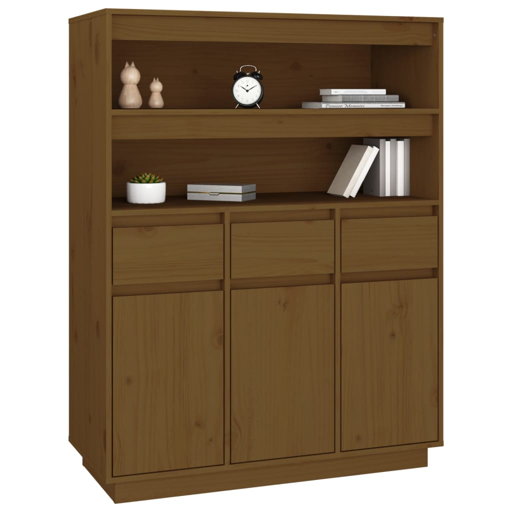 Kaappi hunajanruskea 89x40x116,5 cm täysi mänty - Sisustajankoti.fi