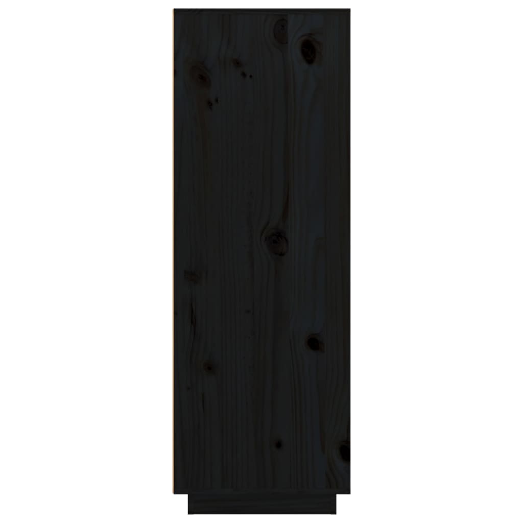 Kaappi musta 89x40x116,5 cm täysi mänty - Sisustajankoti.fi