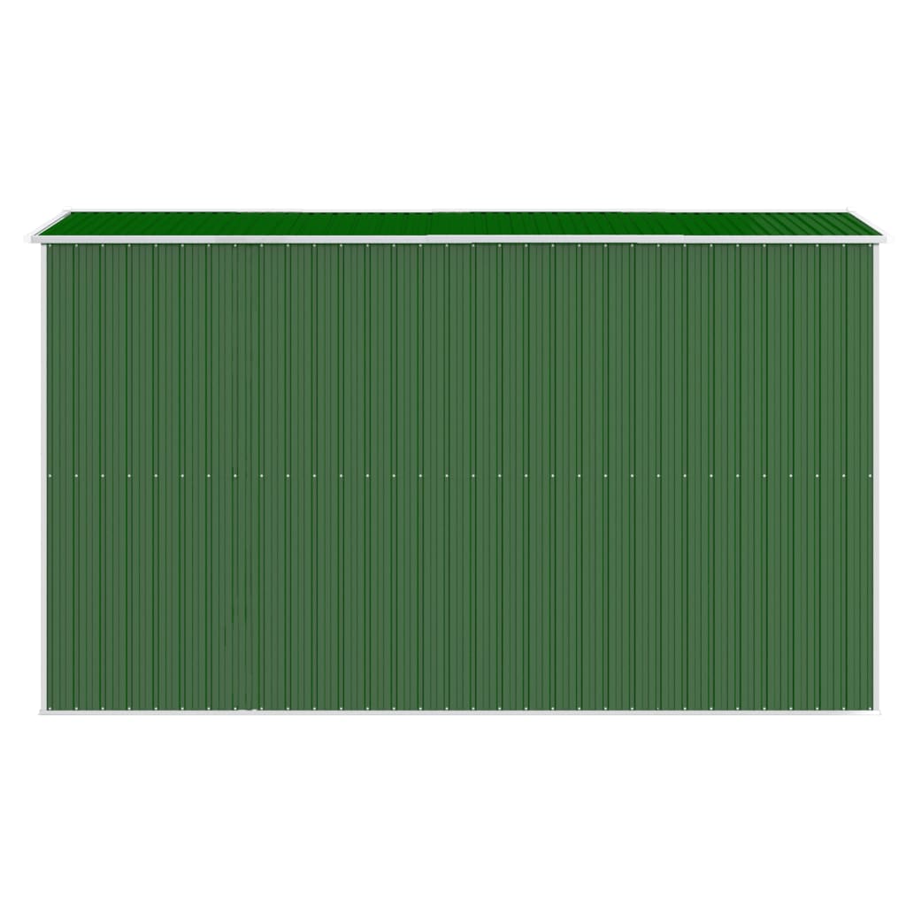 Puutarhavaja vihreä 192x357x223 cm galvanoitu teräs - Sisustajankoti.fi