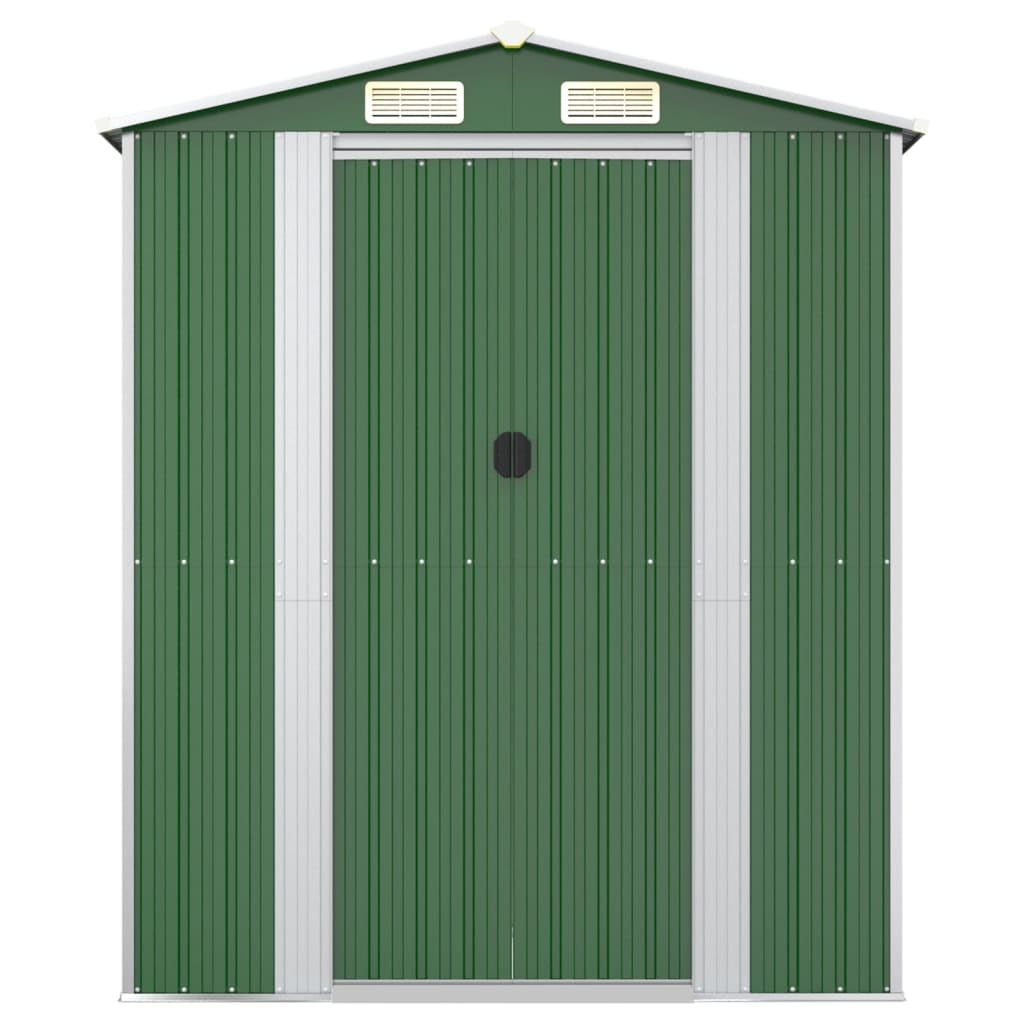 Puutarhavaja vihreä 192x523x223 cm galvanoitu teräs - Sisustajankoti.fi