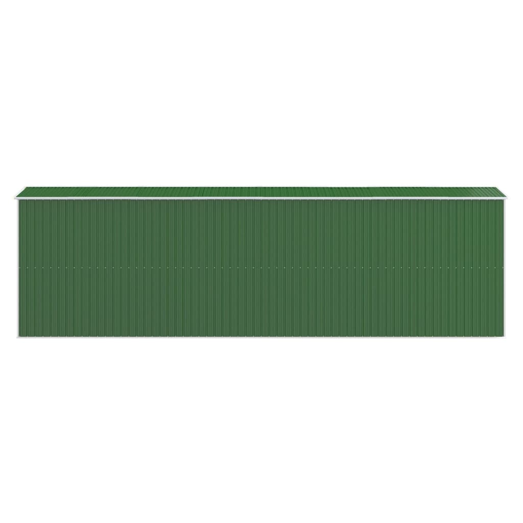 Puutarhavaja vihreä 192x606x223 cm galvanoitu teräs - Sisustajankoti.fi