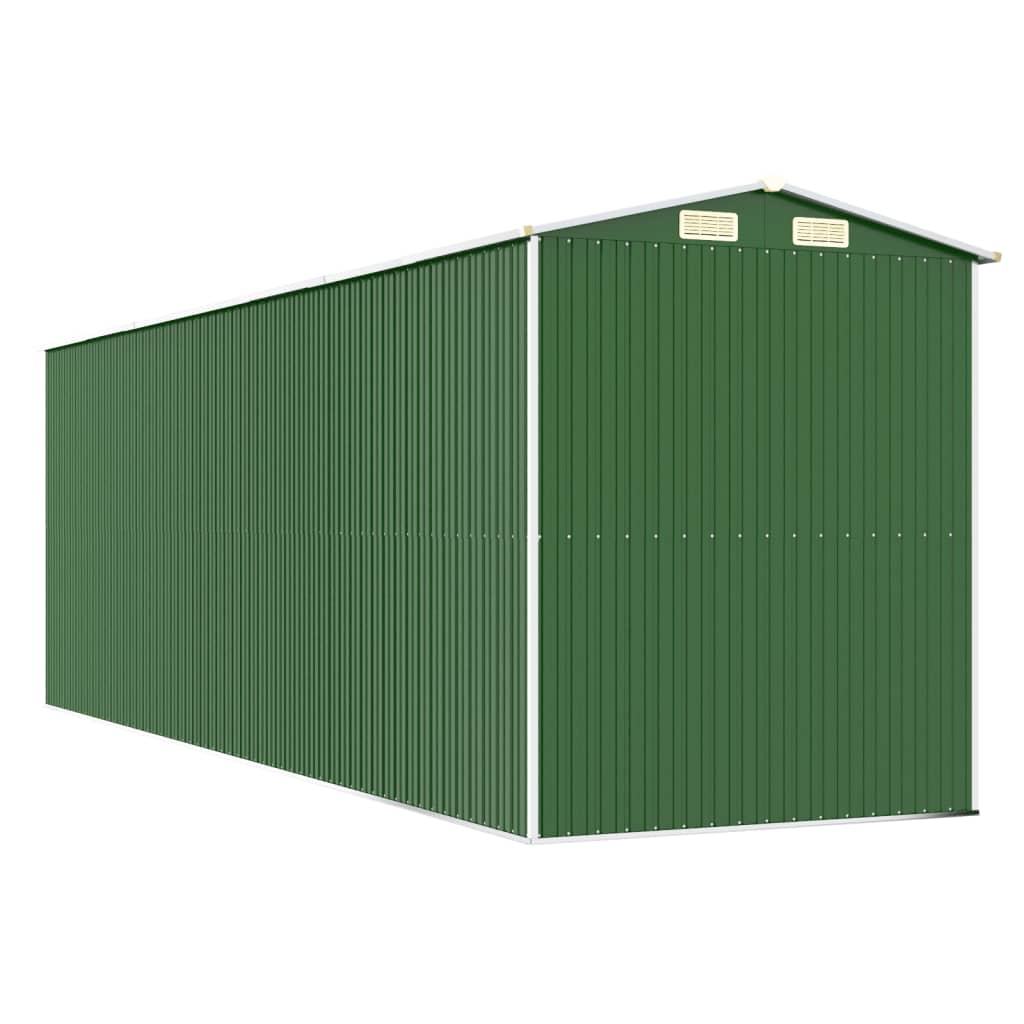 Puutarhavaja vihreä 192x606x223 cm galvanoitu teräs - Sisustajankoti.fi