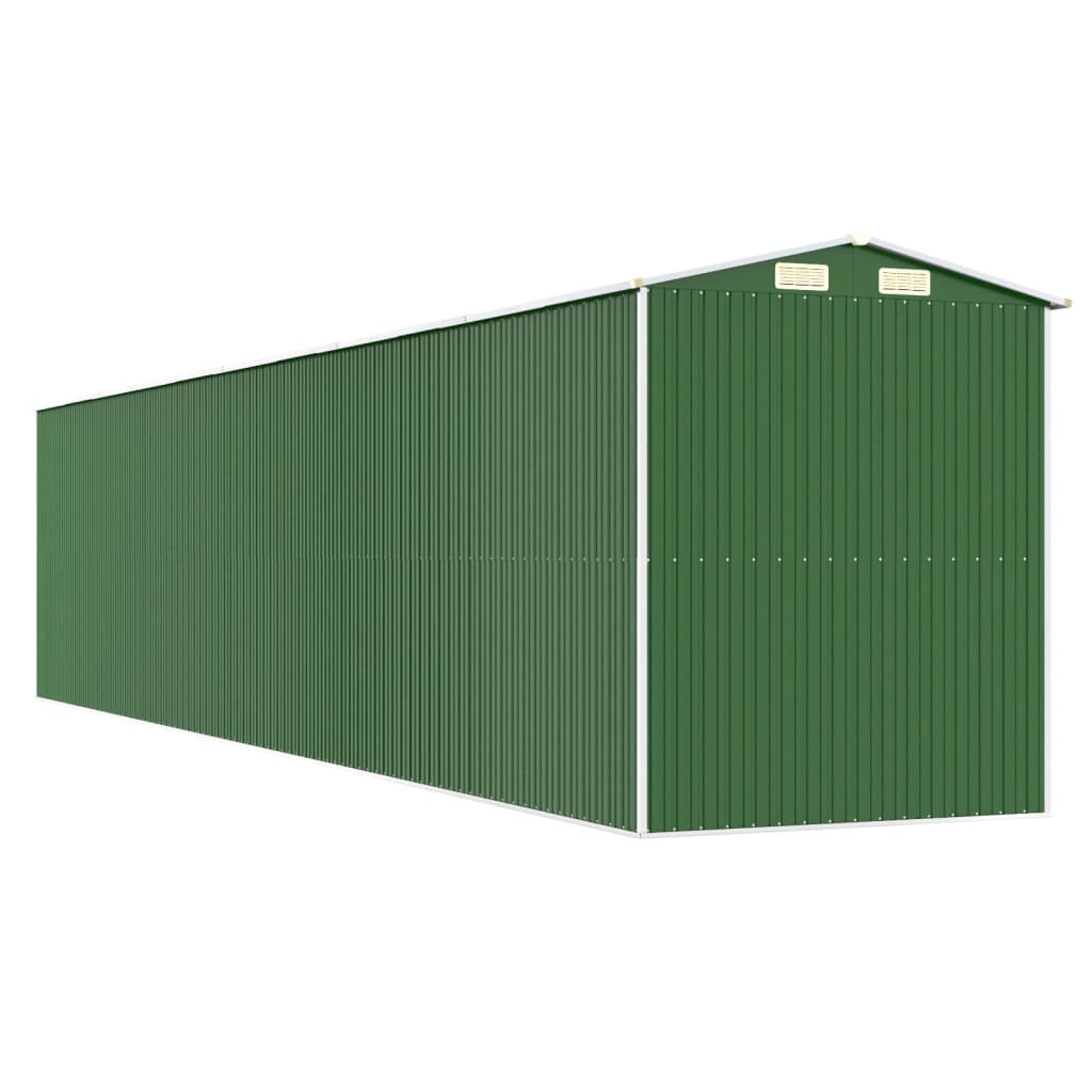 Puutarhavaja vihreä 192x938x223 cm galvanoitu teräs - Sisustajankoti.fi