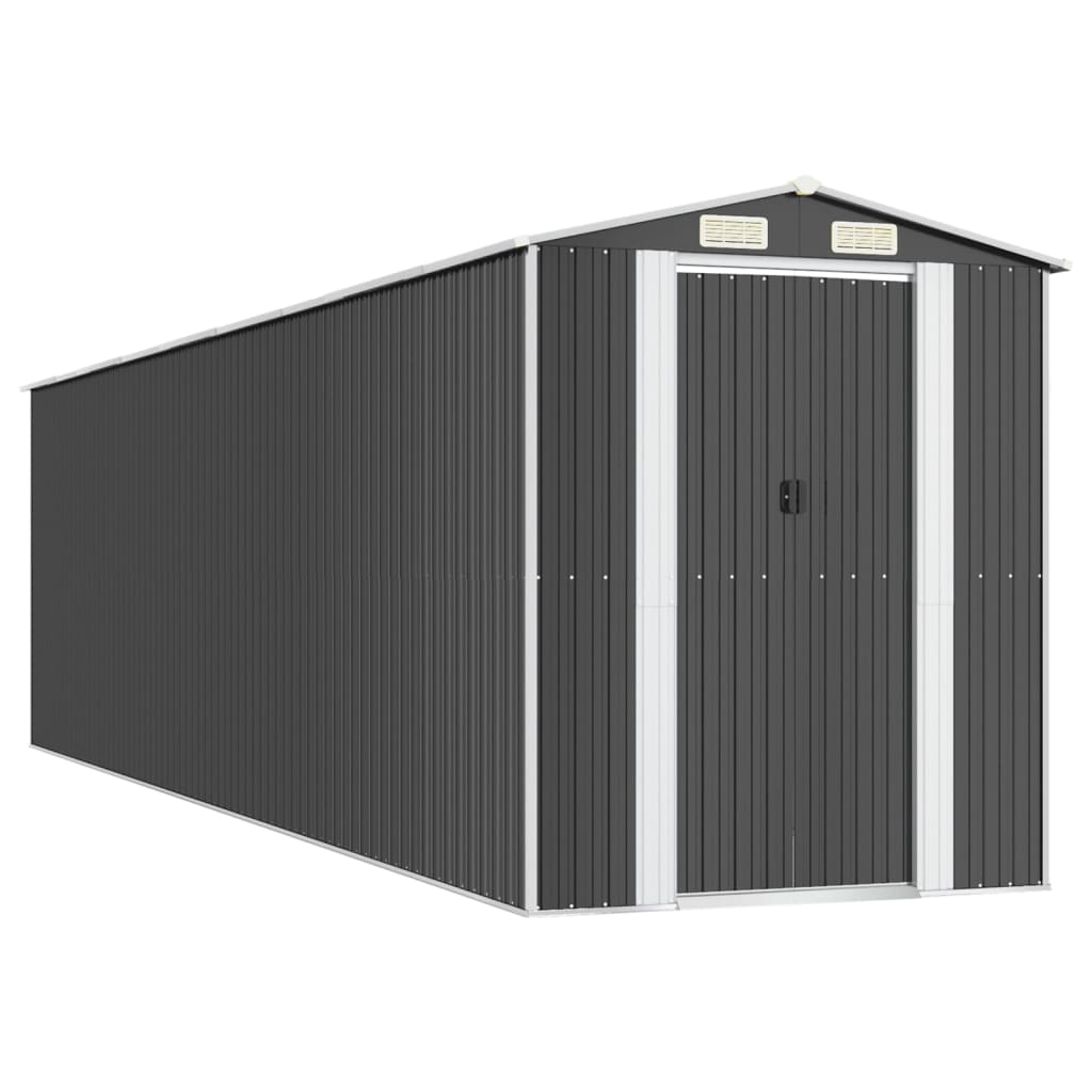 Puutarhavaja antrasiitti 192x772x223 cm galvanoitu teräs - Sisustajankoti.fi
