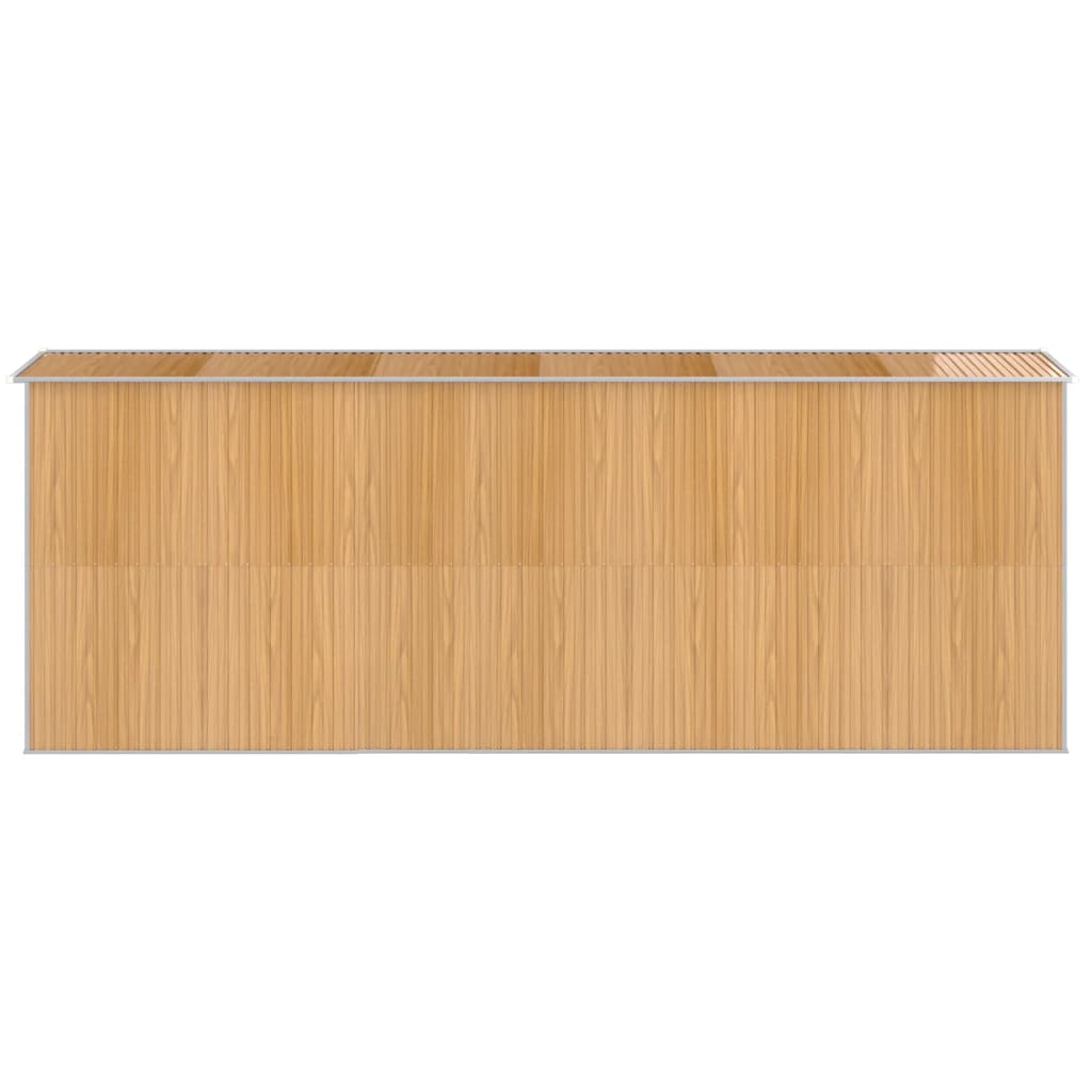 Puutarhavaja vaaleanruskea 192x523x223 cm galvanoitu teräs - Sisustajankoti.fi