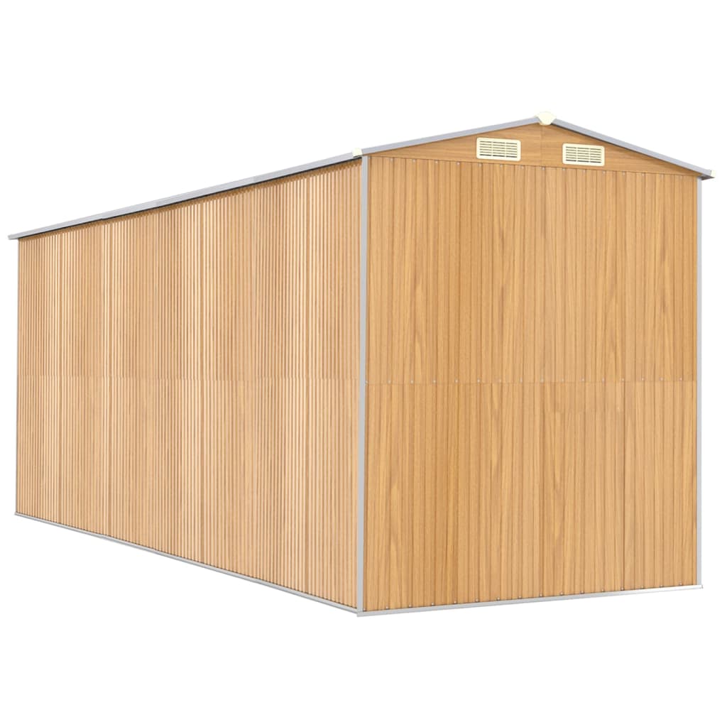 Puutarhavaja vaaleanruskea 192x523x223 cm galvanoitu teräs - Sisustajankoti.fi