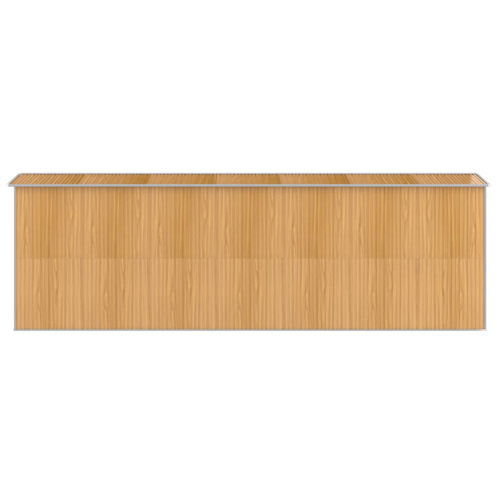 Puutarhavaja vaaleanruskea 192x606x223 cm galvanoitu teräs - Sisustajankoti.fi