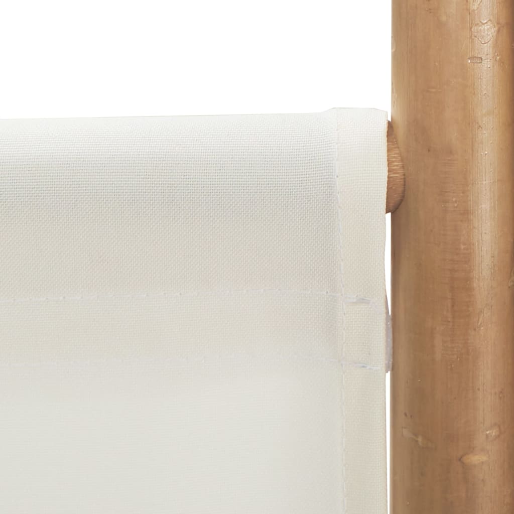 Kokoontaitettava tilanjakaja 3 paneelia 120 cm bambu ja kangas - Sisustajankoti.fi