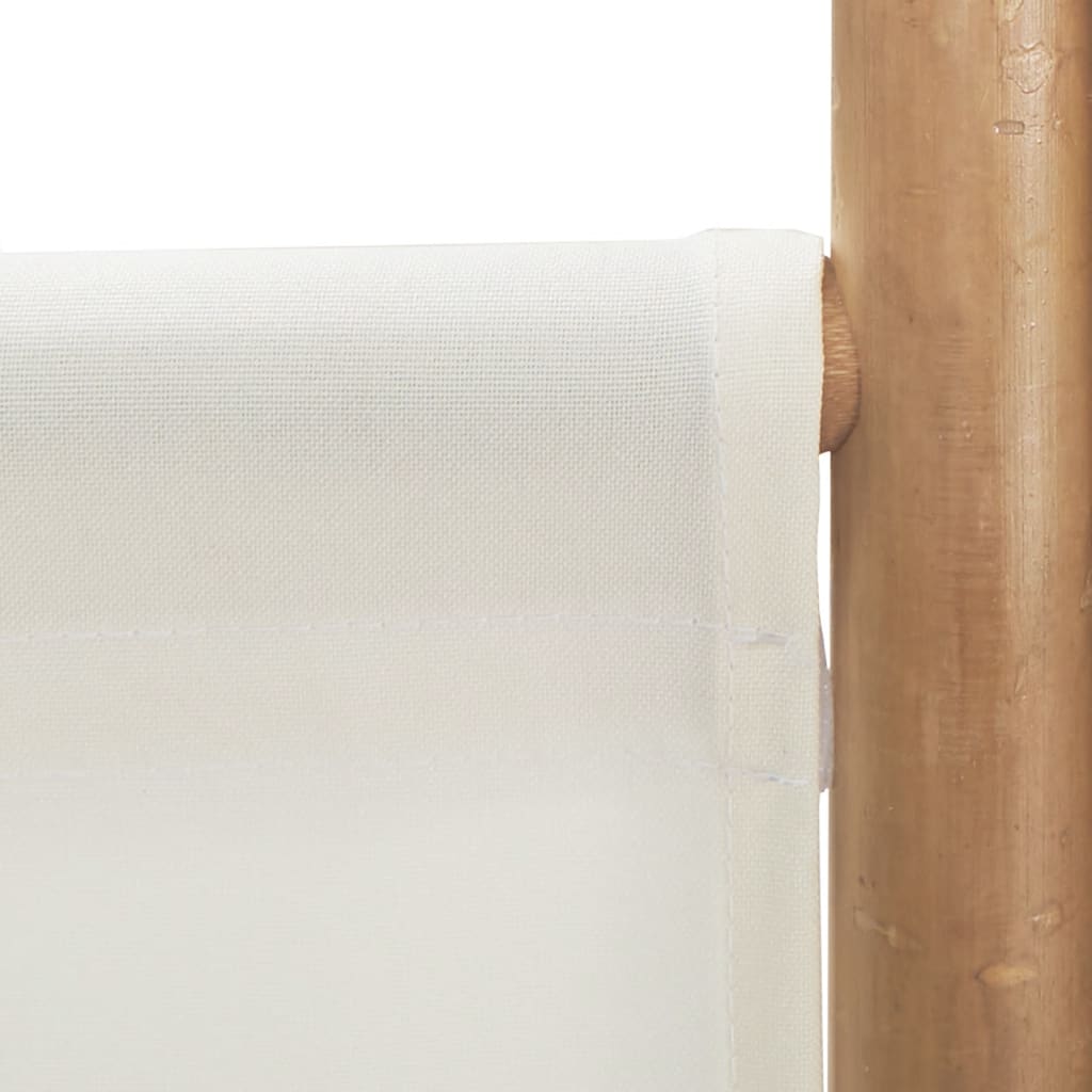 Kokoontaitettava tilanjakaja 5 paneelia 200 cm bambu ja kangas - Sisustajankoti.fi