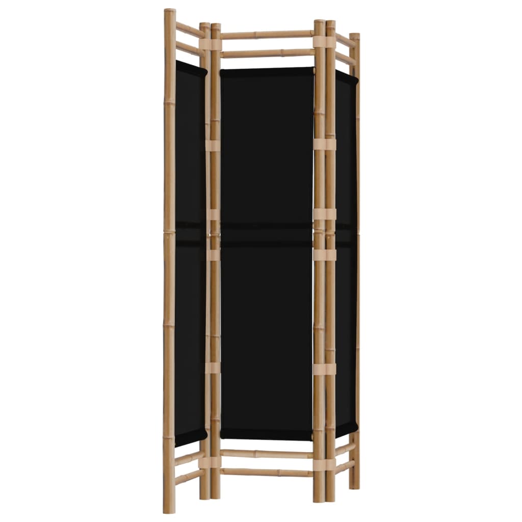Kokoontaitettava tilanjakaja 3 paneelia 120 cm bambu ja kangas - Sisustajankoti.fi