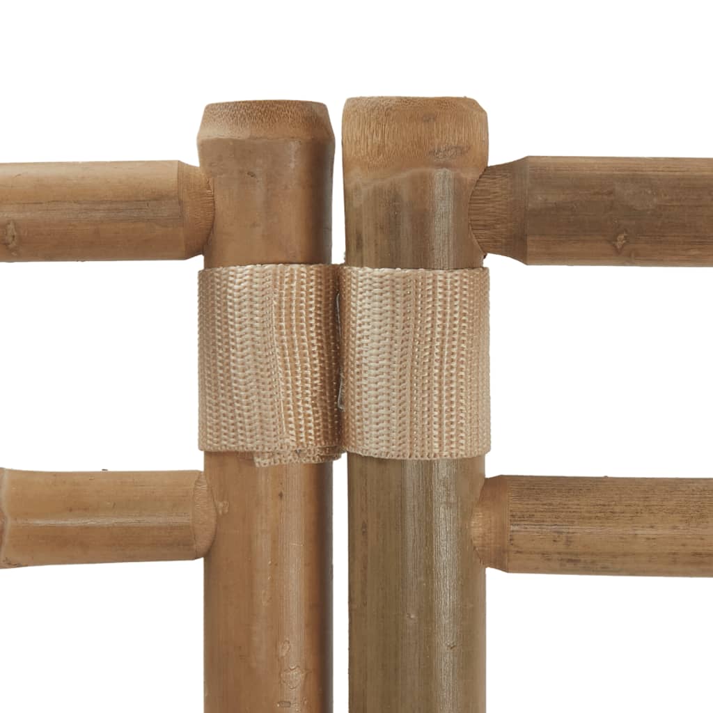 Kokoontaitettava tilanjakaja 3 paneelia 120 cm bambu ja kangas - Sisustajankoti.fi
