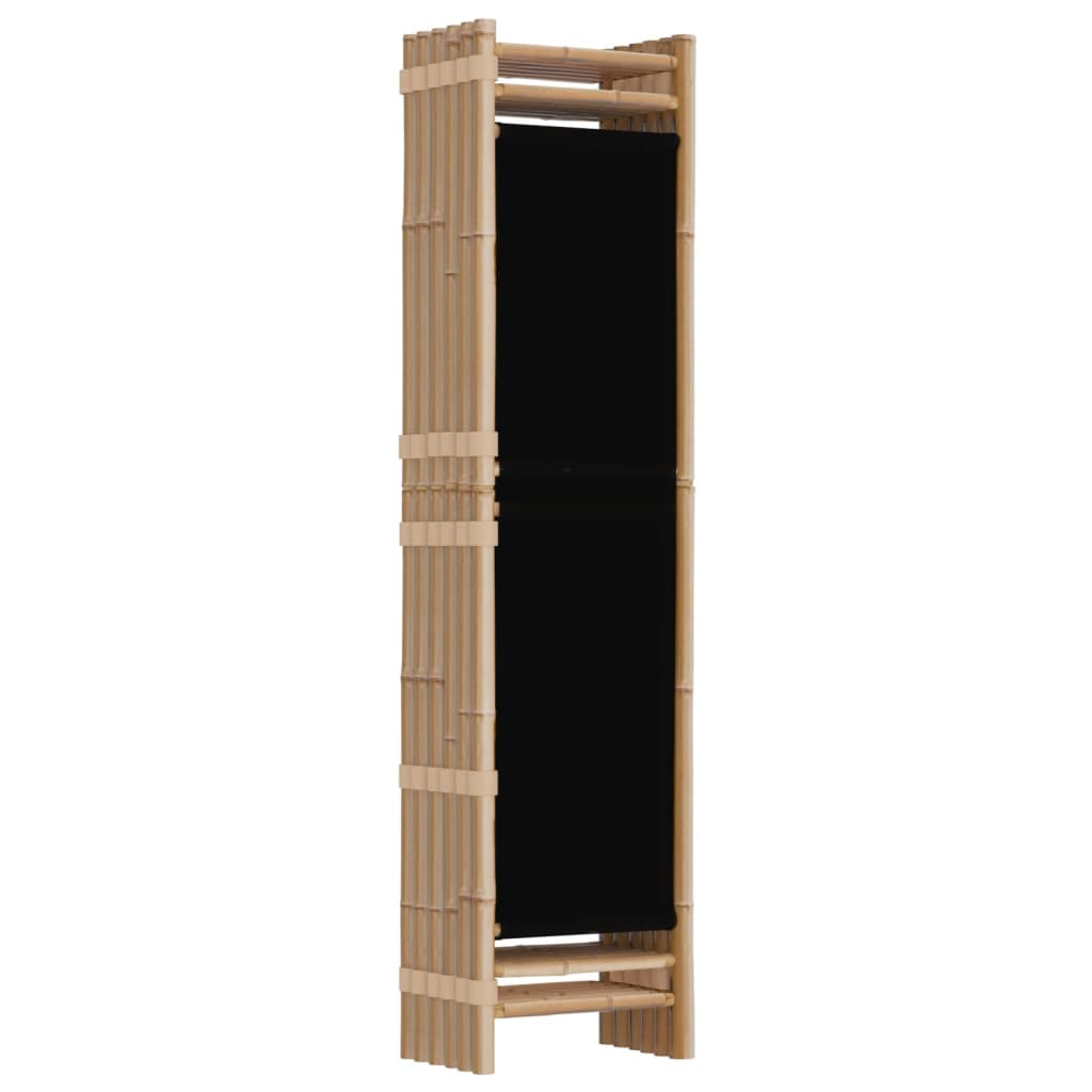 Kokoontaitettava tilanjakaja 6 paneelia 240 cm bambu ja kangas - Sisustajankoti.fi