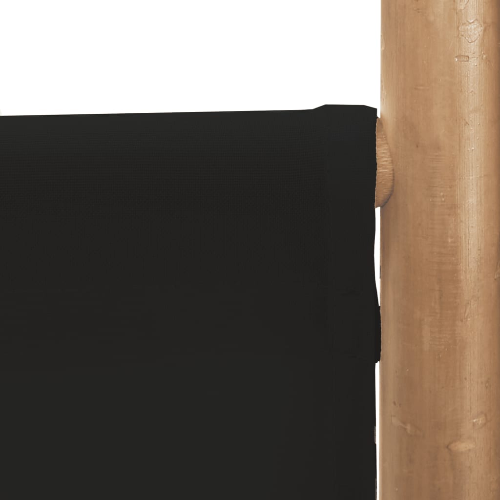 Kokoontaitettava tilanjakaja 6 paneelia 240 cm bambu ja kangas - Sisustajankoti.fi