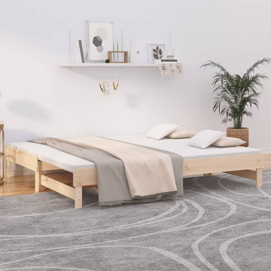 Sohvasänky ulosvedettävä 2x (100x200) cm täysi mänty - Sisustajankoti.fi