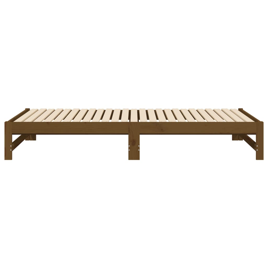 Sohvasänky ulosvedettävä hunajanrusk 2x (90x200) cm täysi mänty - Sisustajankoti.fi