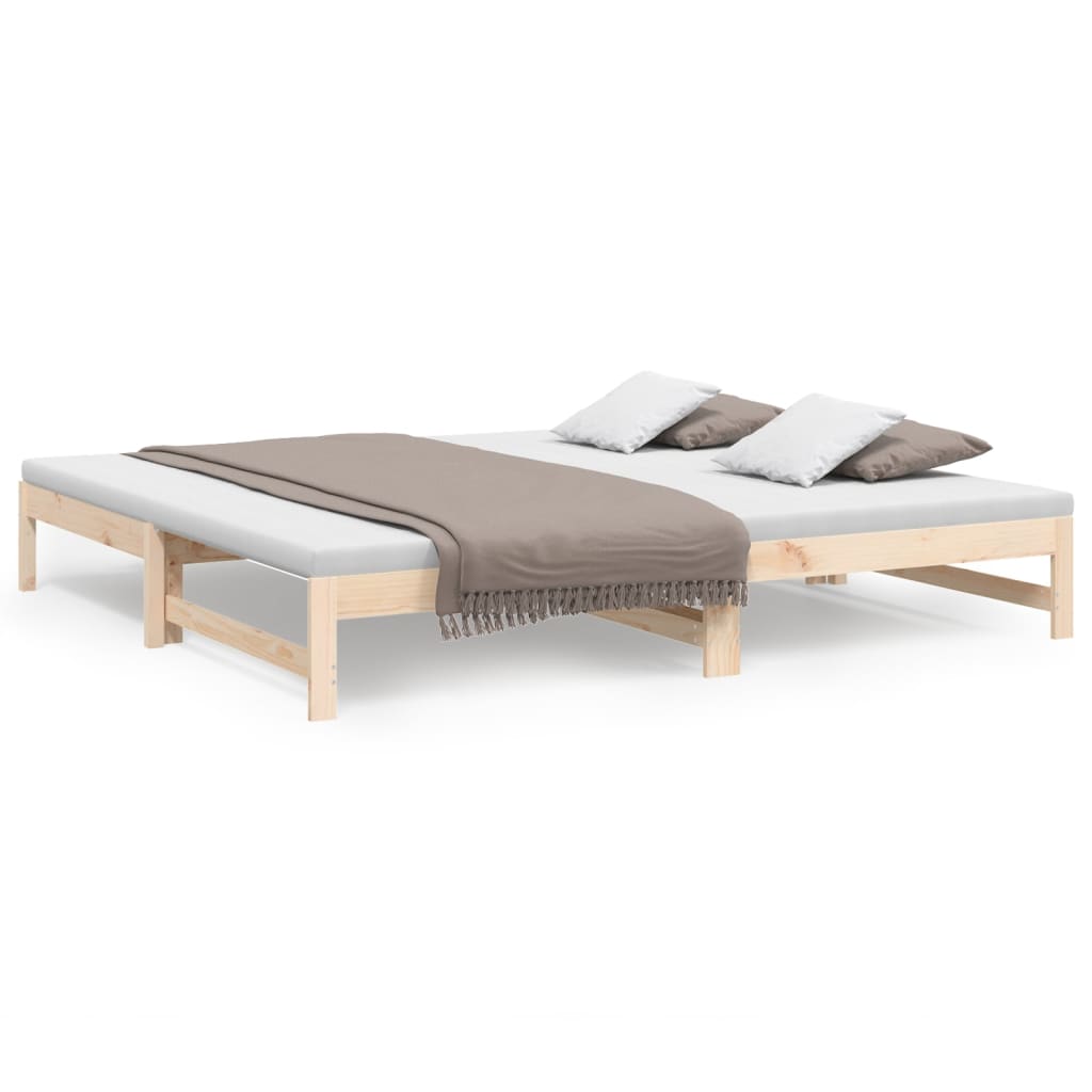 Sohvasänky ulosvedettävä 2x (80x200) cm täysi mänty - Sisustajankoti.fi