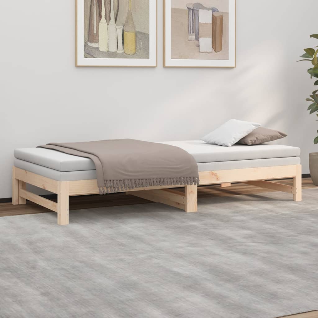 Sohvasänky ulosvedettävä 2x (80x200) cm täysi mänty - Sisustajankoti.fi