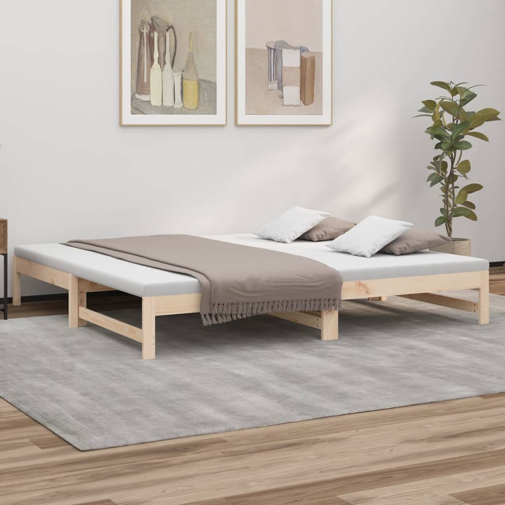 Sohvasänky ulosvedettävä 2x (80x200) cm täysi mänty - Sisustajankoti.fi