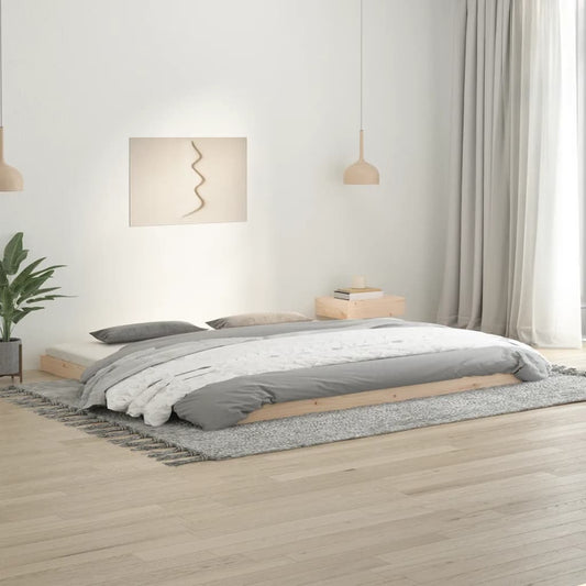 Sängynrunko 200x200 cm täysi mänty - Sisustajankoti.fi