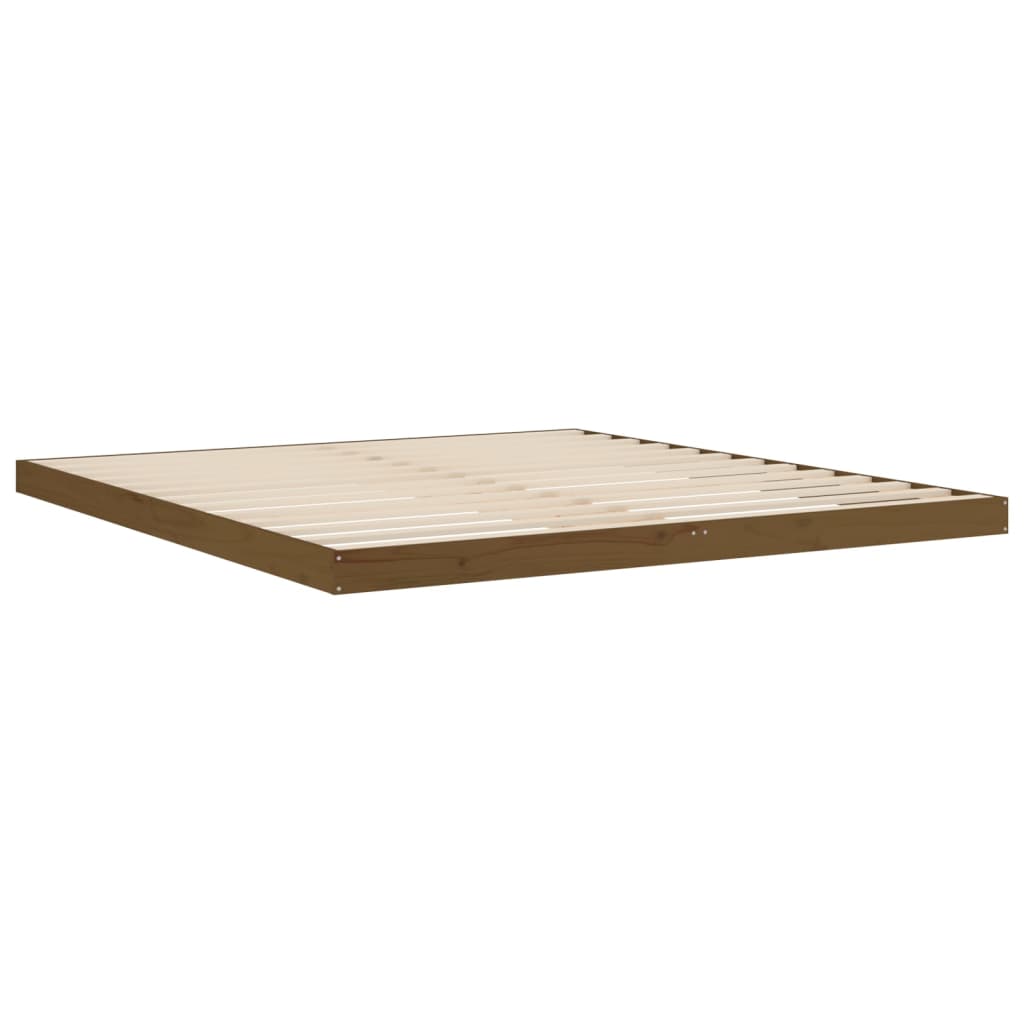 Sängynrunko hunajanruskea 180x200 cm täysi mänty 6FT Super King - Sisustajankoti.fi