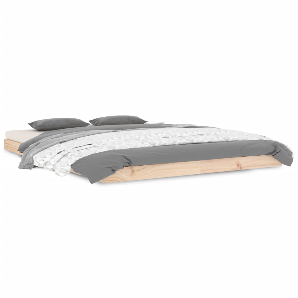 Sängynrunko 140x190 cm täysi mänty - Sisustajankoti.fi