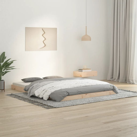 Sängynrunko 135x190 cm täysi mänty 4FT6 Double - Sisustajankoti.fi