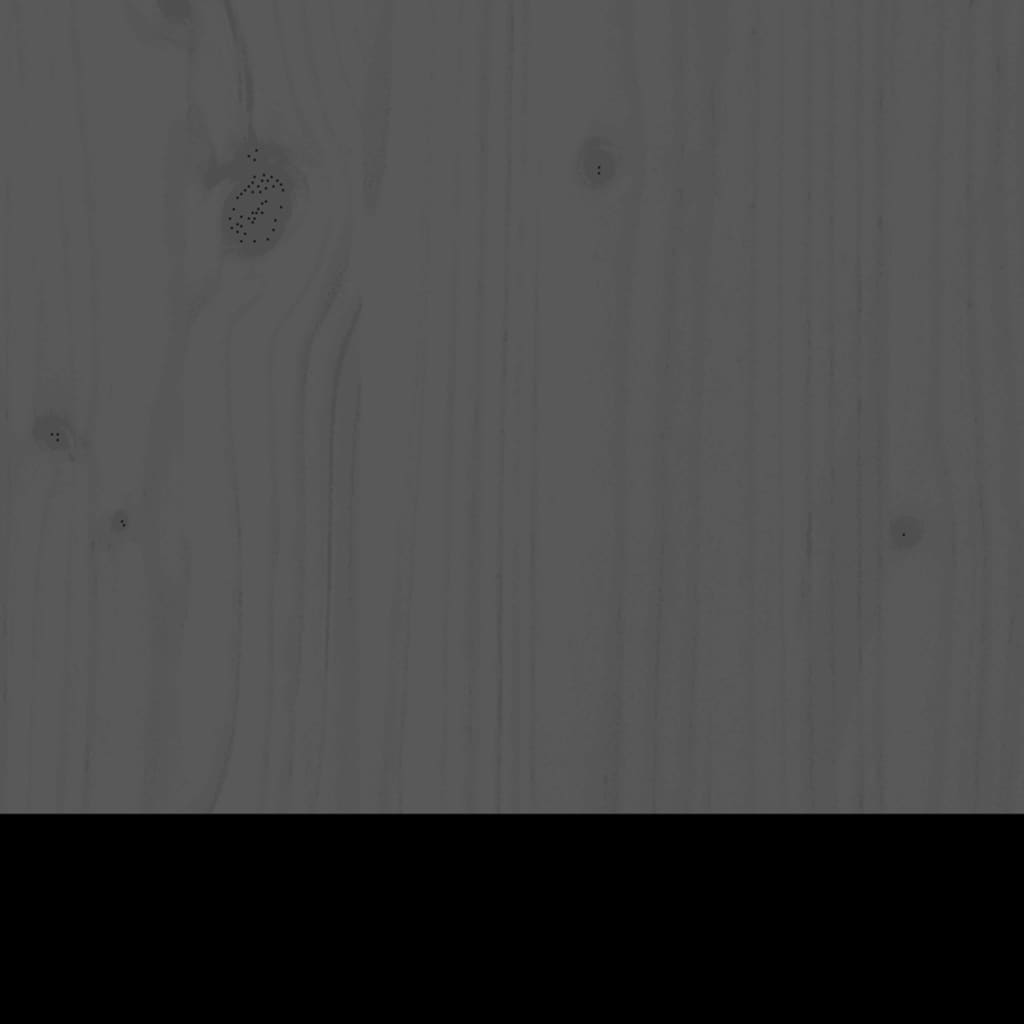 Sängynrunko harmaa 90x200 cm täysi mänty - Sisustajankoti.fi