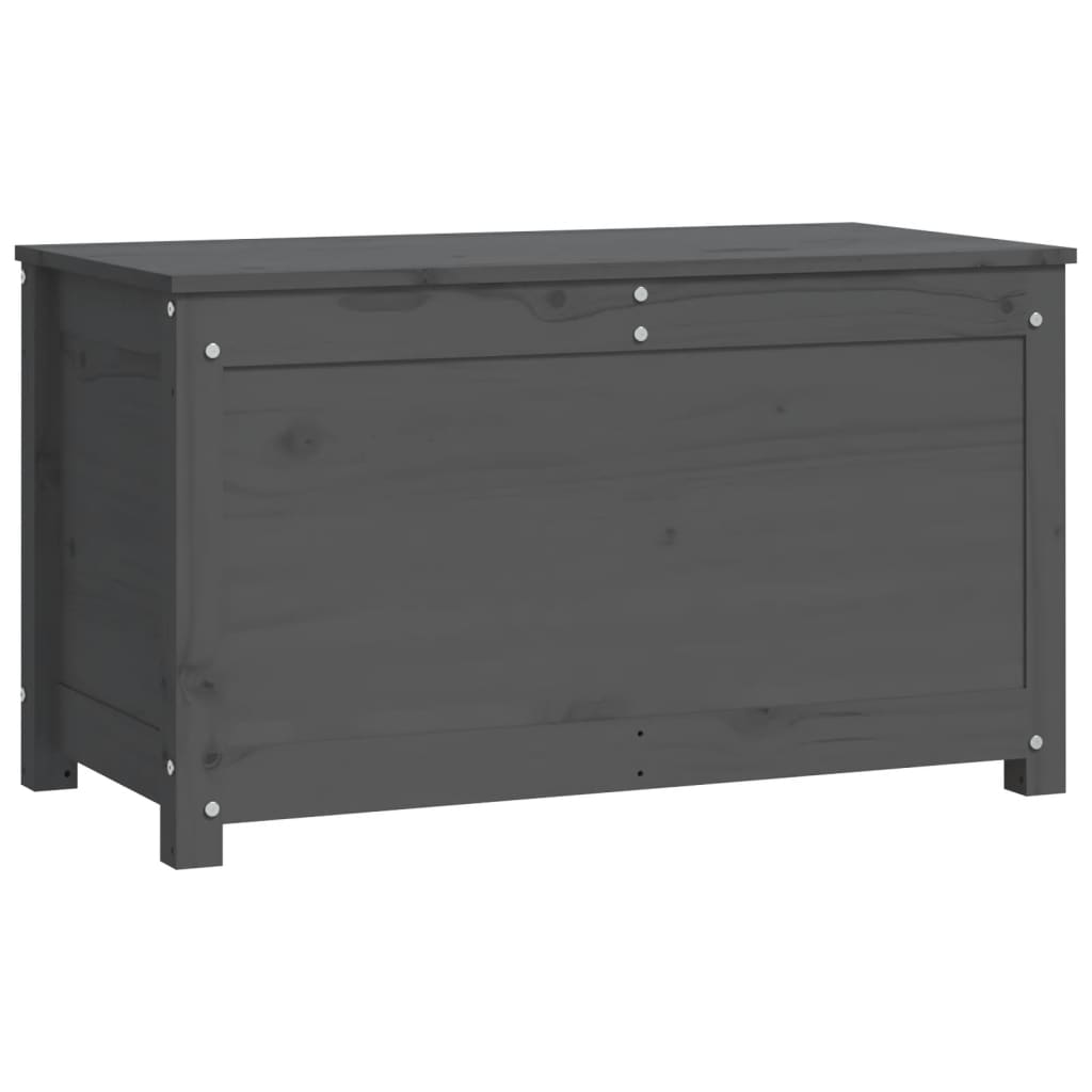 Säilytyslaatikko harmaa 80x40x45,5 cm täysi mänty - Sisustajankoti.fi