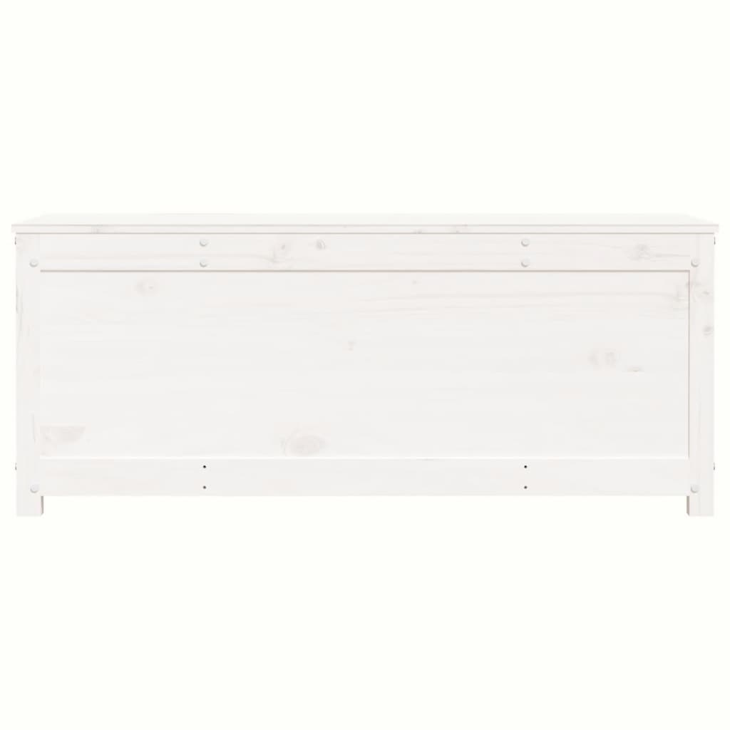 Säilytyslaatikko valkoinen 110x50x45,5 cm täysi mänty - Sisustajankoti.fi