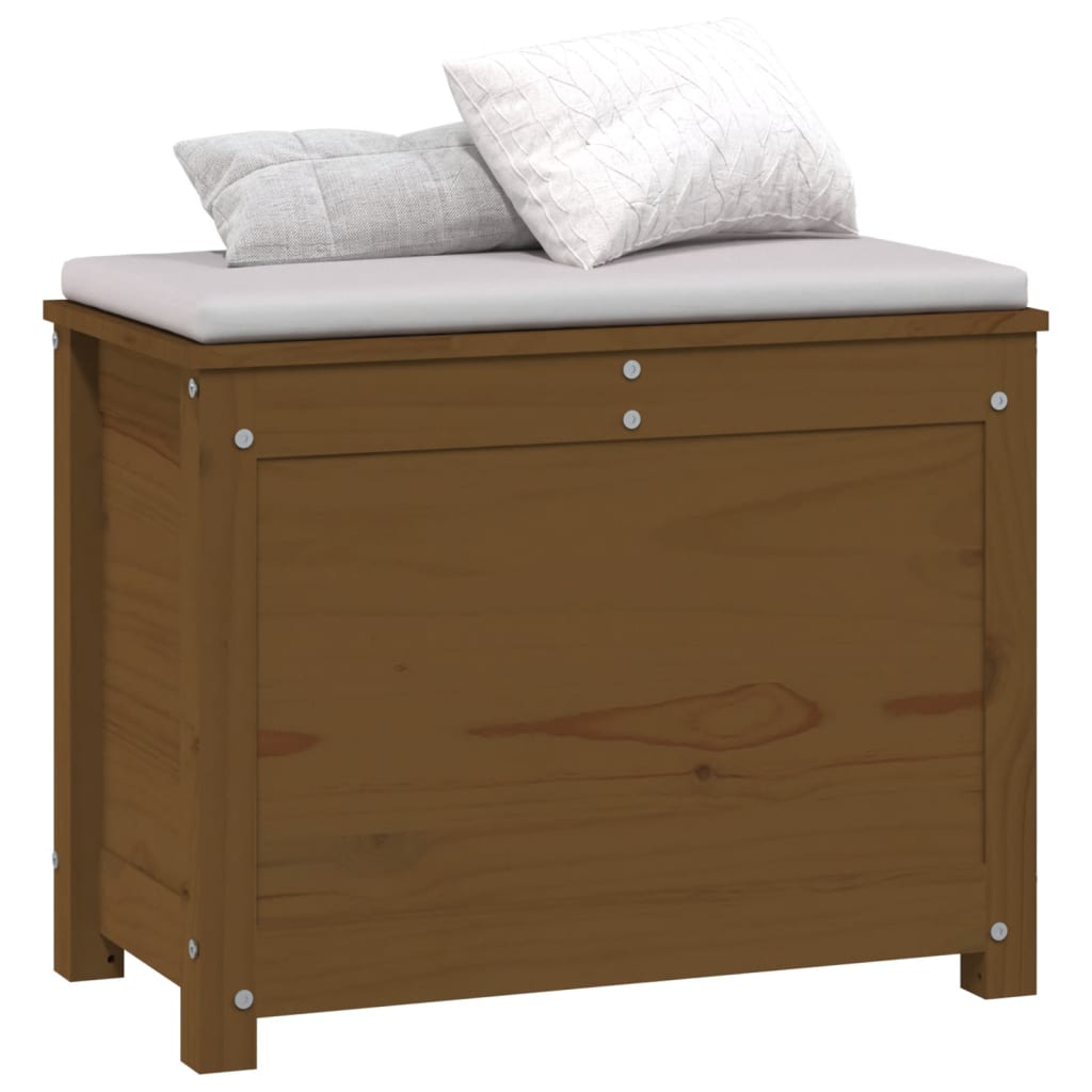 Säilytyslaatikko hunajanruskea 60x32x45,5 cm täysi mänty - Sisustajankoti.fi