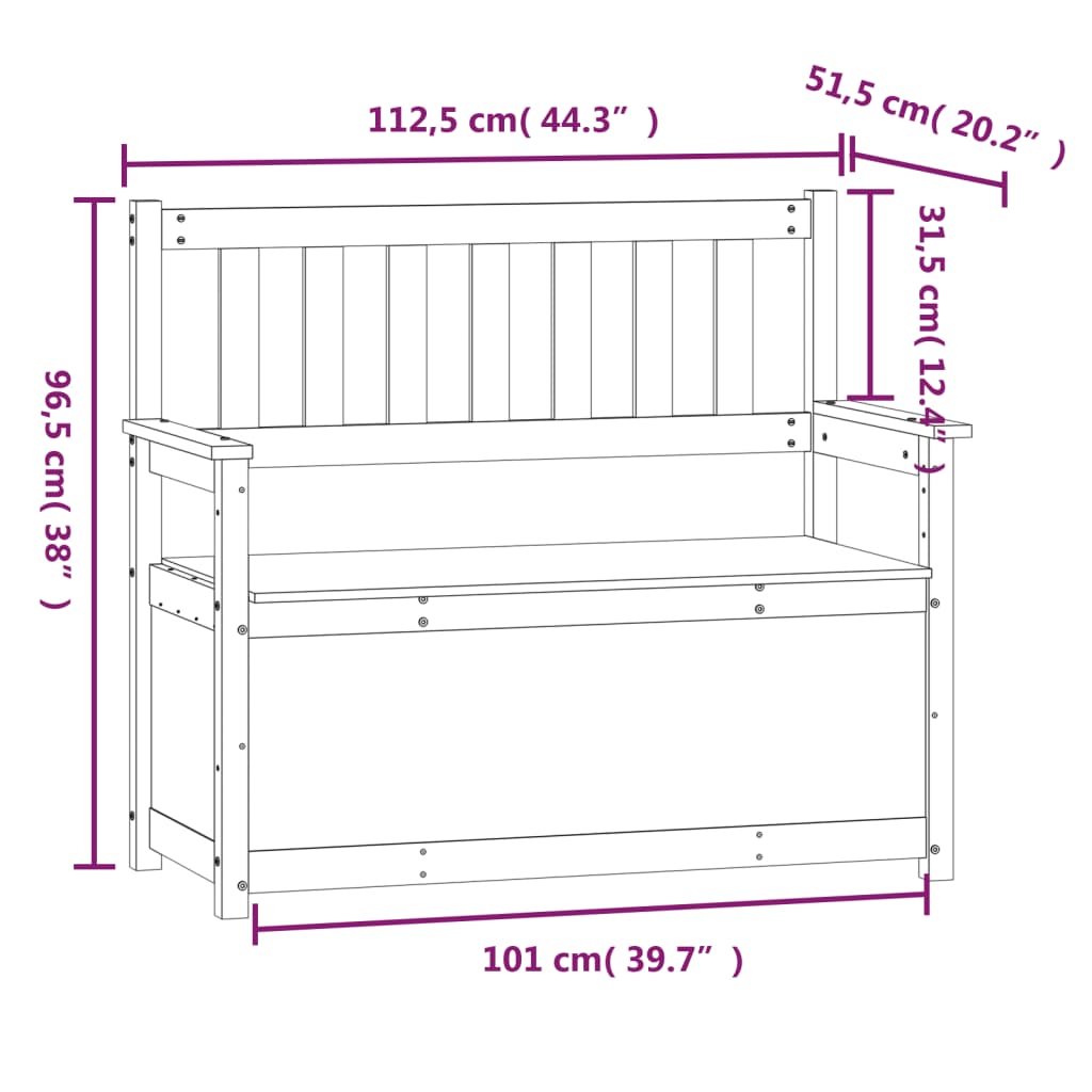 Penkki harmaa 112,5x51,5x96,5 cm täysi mänty - Sisustajankoti.fi