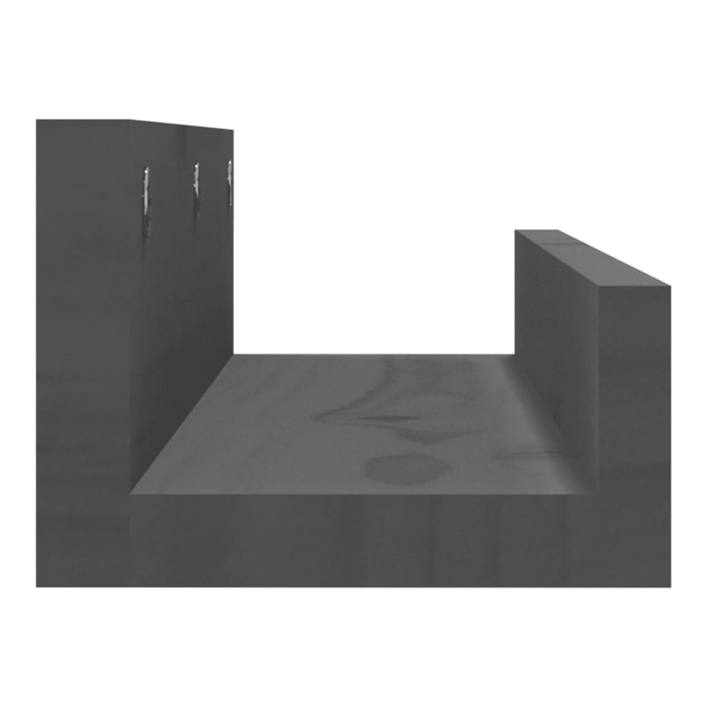 Seinähyllyt 2 kpl harmaa 50x12x9 cm täysi mänty - Sisustajankoti.fi