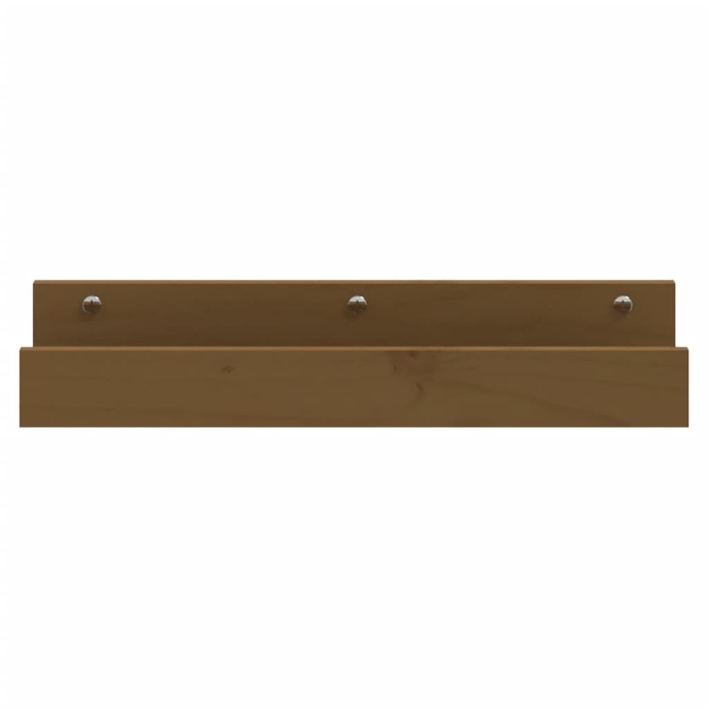 Seinähyllyt 2 kpl hunajanruskea 50x12x9 cm täysi mänty - Sisustajankoti.fi
