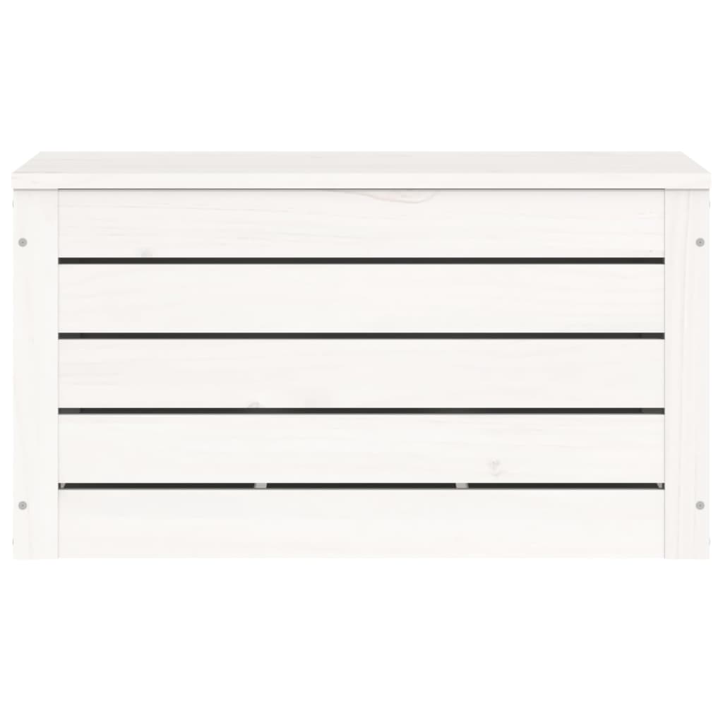 Säilytyslaatikko valkoinen 59,5x36,5x33 cm täysi mänty - Sisustajankoti.fi