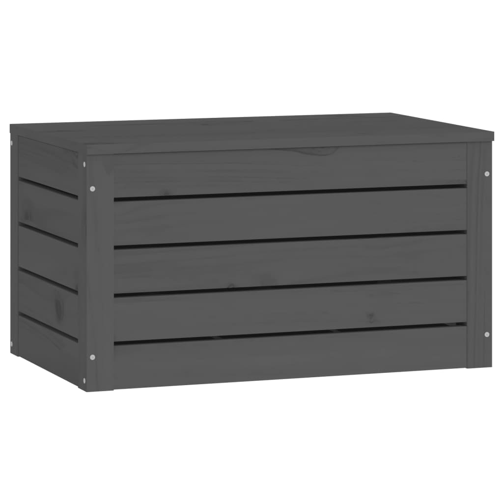 Säilytyslaatikko harmaa 59,5x36,5x33 cm täysi mänty - Sisustajankoti.fi