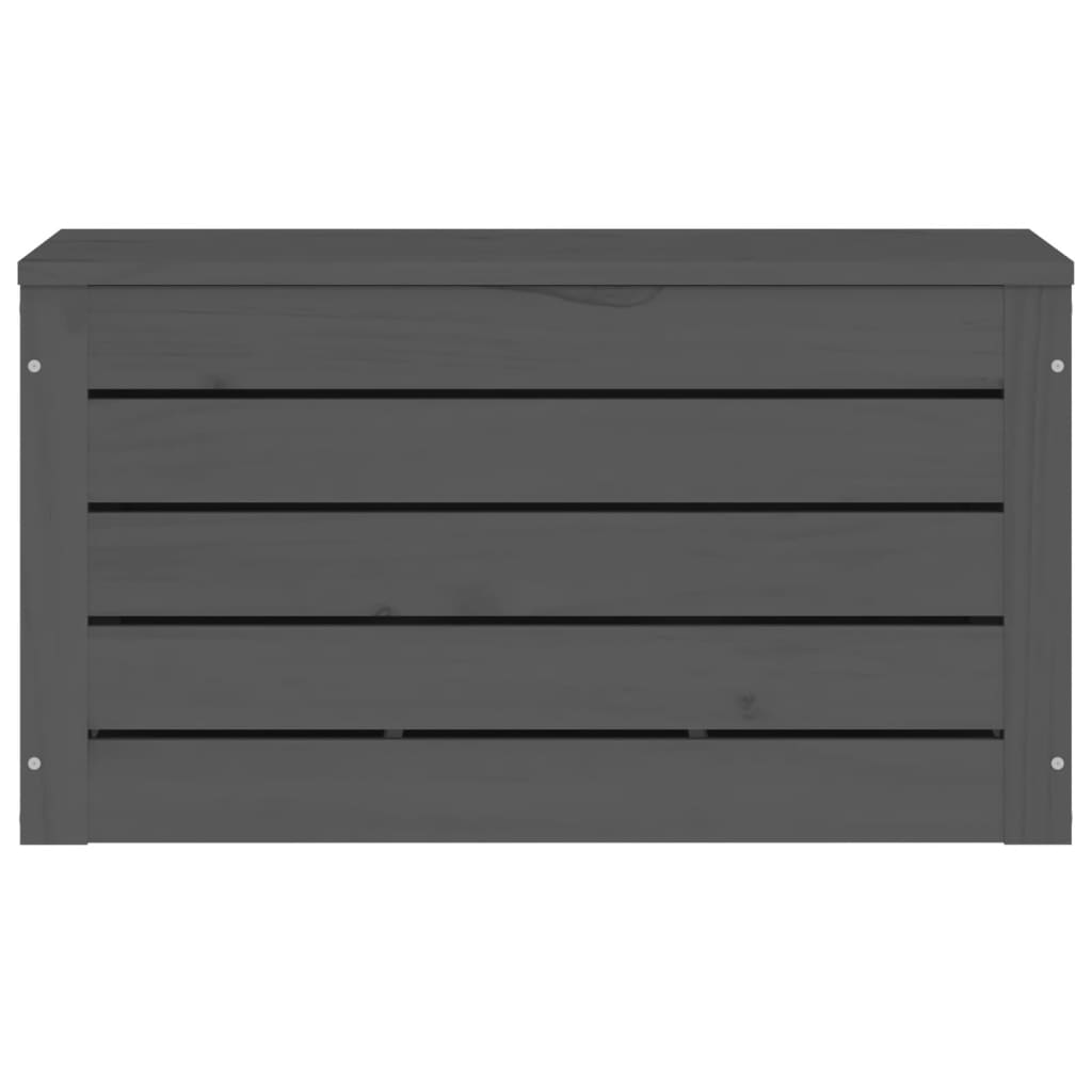Säilytyslaatikko harmaa 59,5x36,5x33 cm täysi mänty - Sisustajankoti.fi