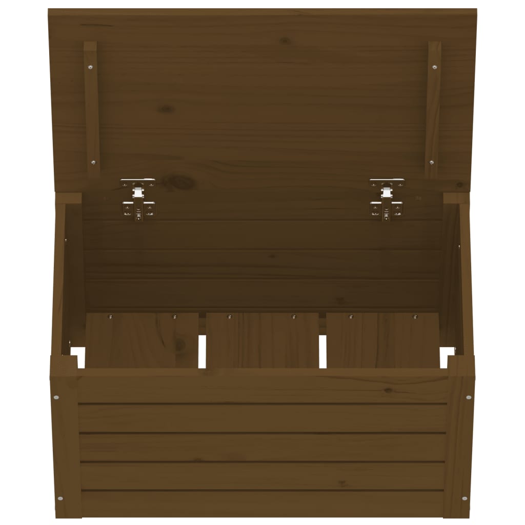 Säilytyslaatikko hunajanruskea 59,5x36,5x33 cm täysi mänty - Sisustajankoti.fi