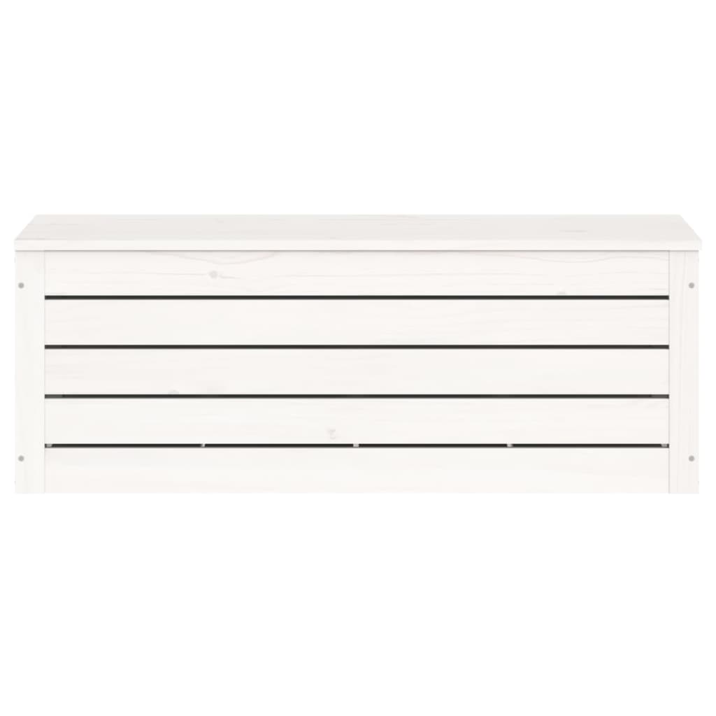 Säilytyslaatikko valkoinen 89x36,5x33 cm täysi mänty - Sisustajankoti.fi