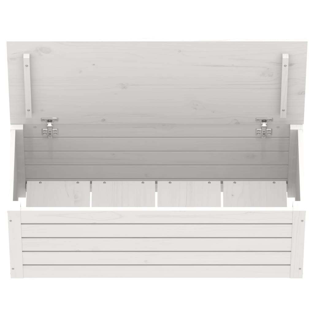 Säilytyslaatikko valkoinen 89x36,5x33 cm täysi mänty - Sisustajankoti.fi