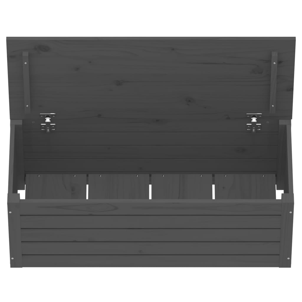 Säilytyslaatikko harmaa 89x36,5x33 cm täysi mänty - Sisustajankoti.fi