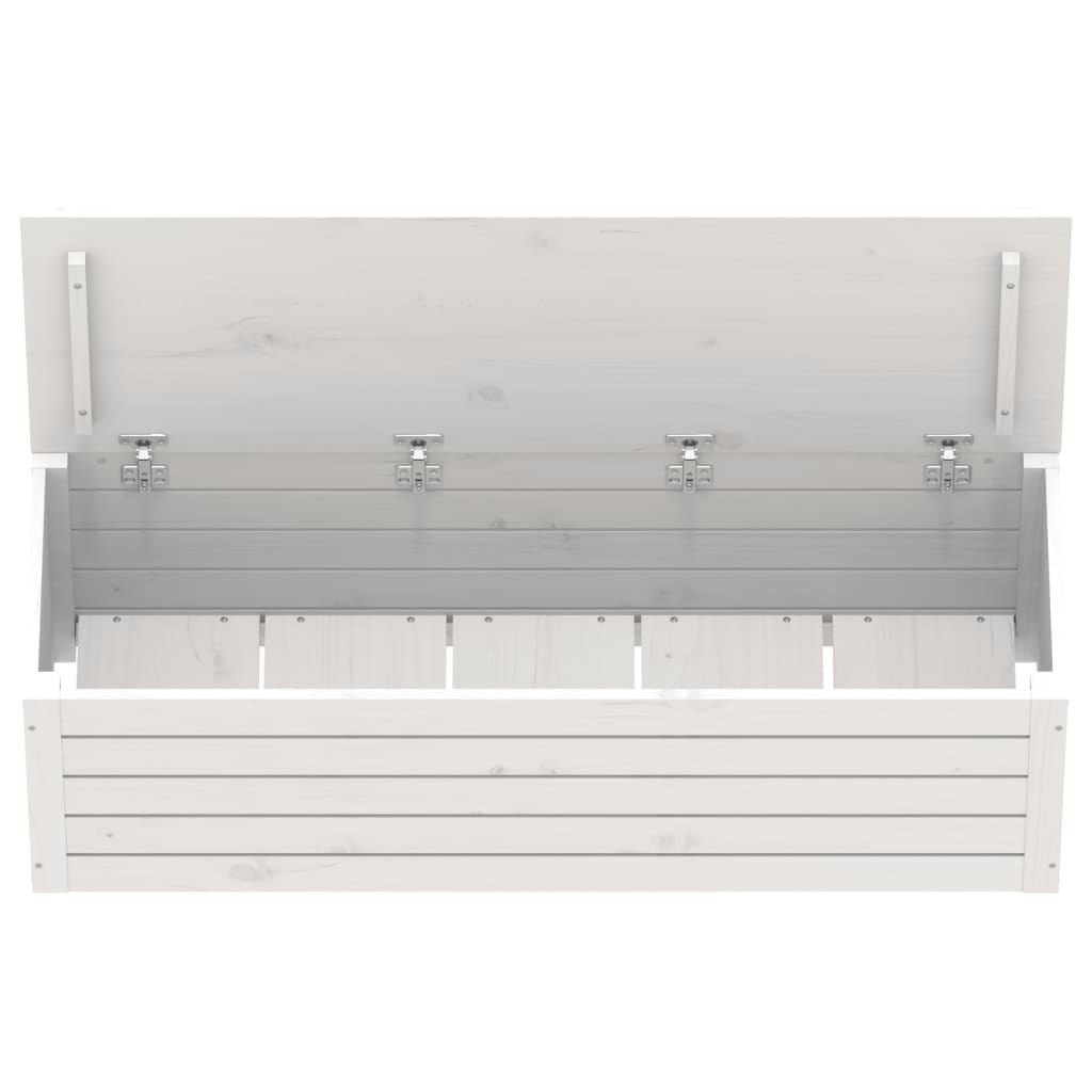 Säilytyslaatikko valkoinen 109x36,5x33 cm täysi mänty - Sisustajankoti.fi