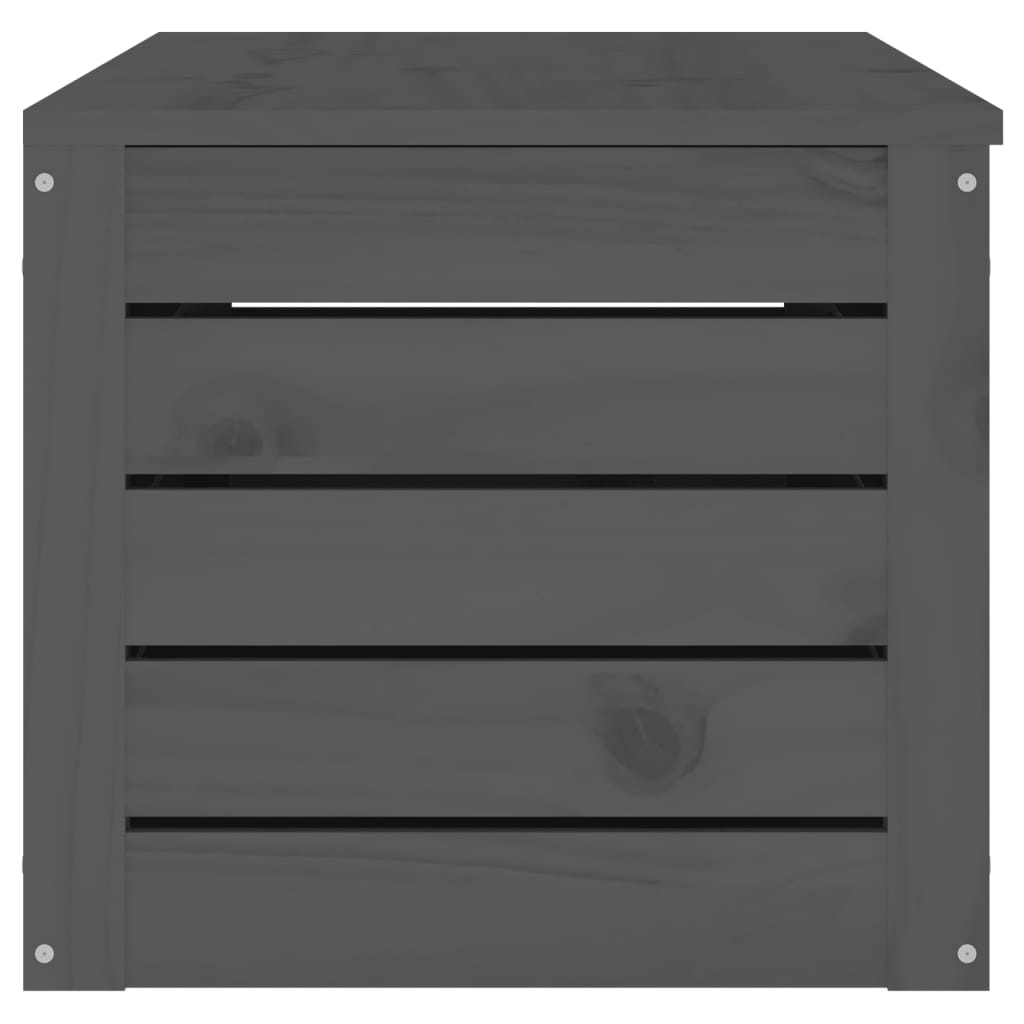 Säilytyslaatikko harmaa 109x36,5x33 cm täysi mänty - Sisustajankoti.fi