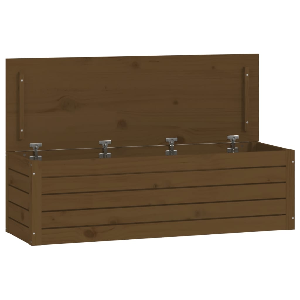 Säilytyslaatikko hunajanruskea 109x36,5x33 cm täysi mänty - Sisustajankoti.fi