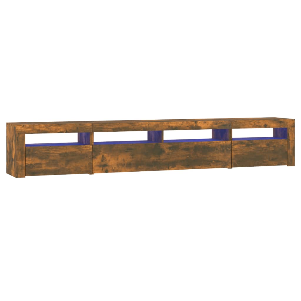 TV-taso LED-valoilla savutammi 240x35x40 cm - Sisustajankoti.fi