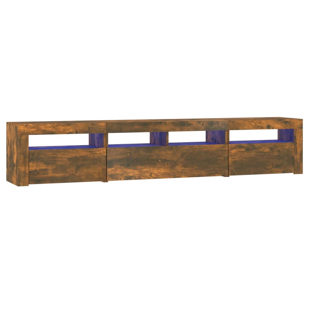 TV-taso LED-valoilla savutammi 210x35x40 cm - Sisustajankoti.fi