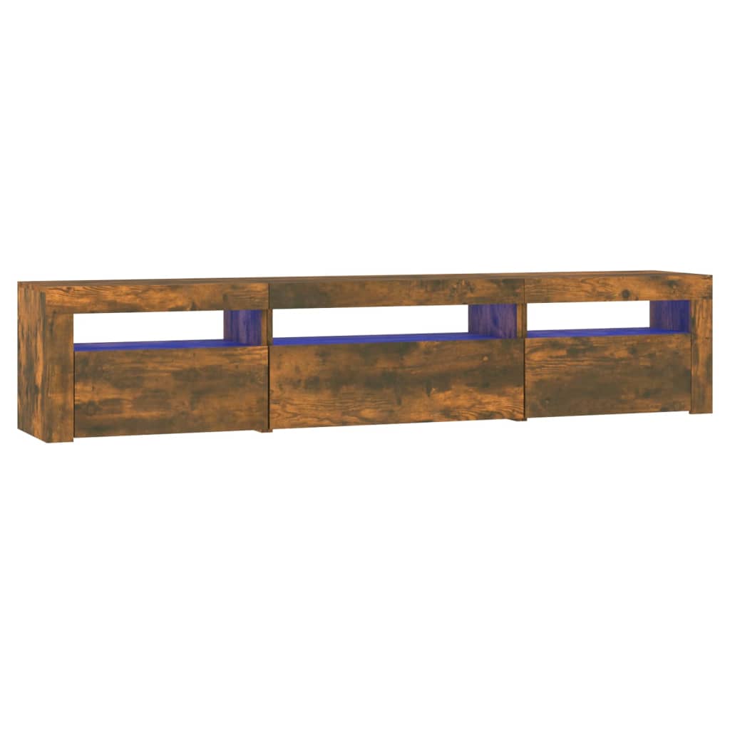 TV-taso LED-valoilla savutammi 195x35x40 cm - Sisustajankoti.fi