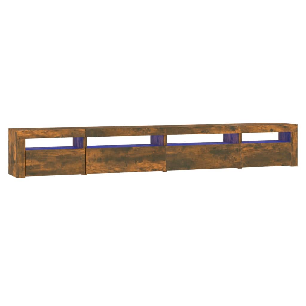 TV-taso LED-valoilla savutammi 270x35x40 cm - Sisustajankoti.fi